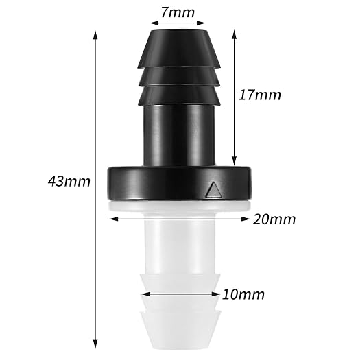 6 Pack Check Valve 3/8 Inch Bulk ABS One Way Inline Vacuum Check Valve 10mm | - Image 2