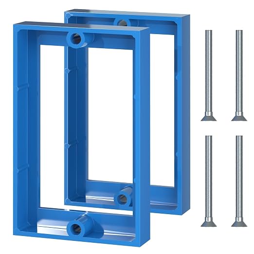 ABS 1/2 Inch Outlet Box Extender, Single Gang, 2 Pack | Single Gang Outlet Box by Unknown