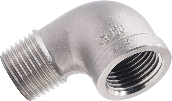 1/2'' NPT Stainless Steel Elbow Fitting, 90 Degree Street Elbow | Male to - Image 2