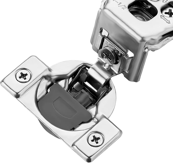 Soft Close Hinges for Kitchen Cabinet Hinges, 1-1/2 Inch Overlay, 60 Pack | 30 - Image 5