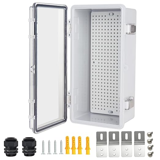 Electrical Junction Box, IP67 Waterproof Outdoor Box ABS Plastic Enclosure by Qukipet
