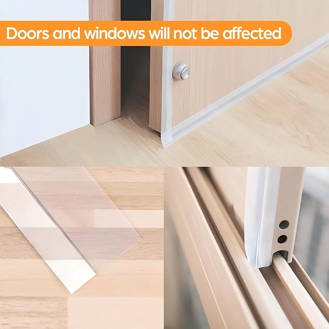 33.5 Ft Weather Stripping Door Seal Strip, Silicone Tape - Image 5
