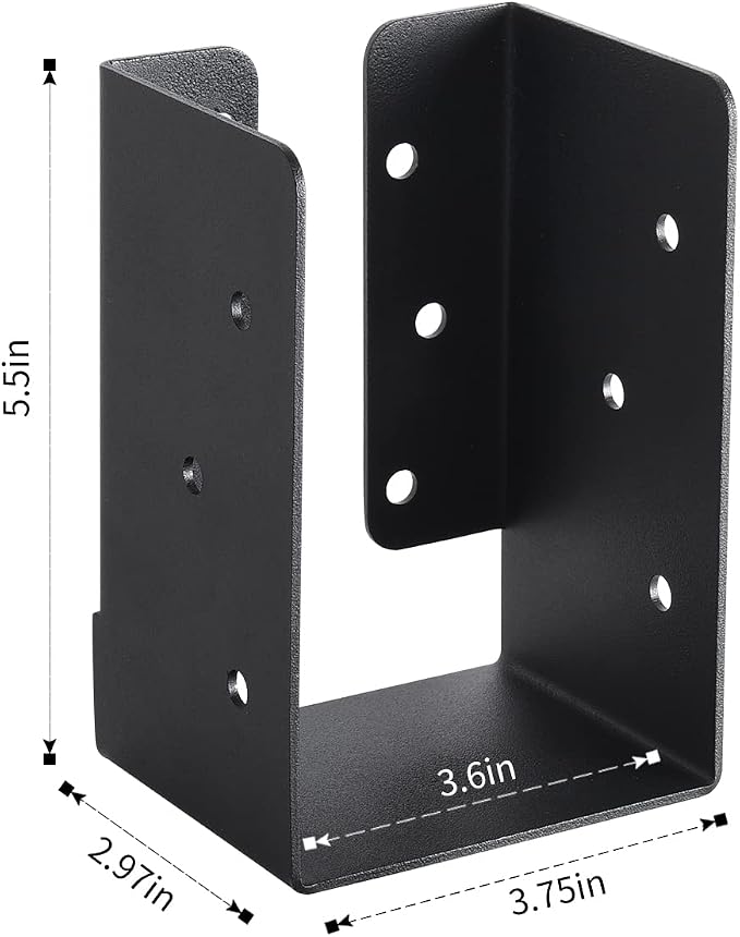 4 Pcs of 4"x6" Concealed Joist Hangers - Image 2
