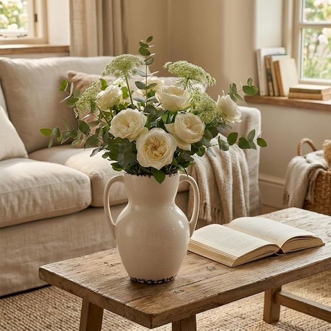 Emotionally Grounded Vase, Vaseking Large Ceramic Rustic Vase - Image 7