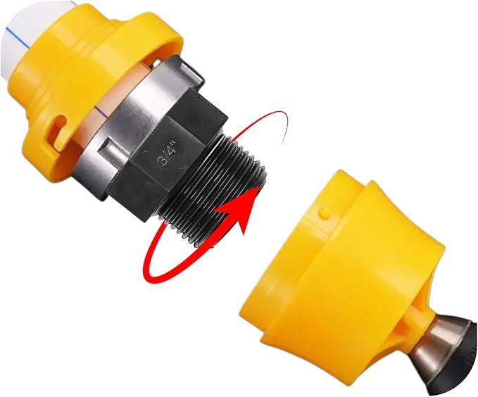 10PCS 3/4" PVC Hex Nipple Fitting, G3/4 X G3/4 Male Thread Coupling Adapter - Image 6