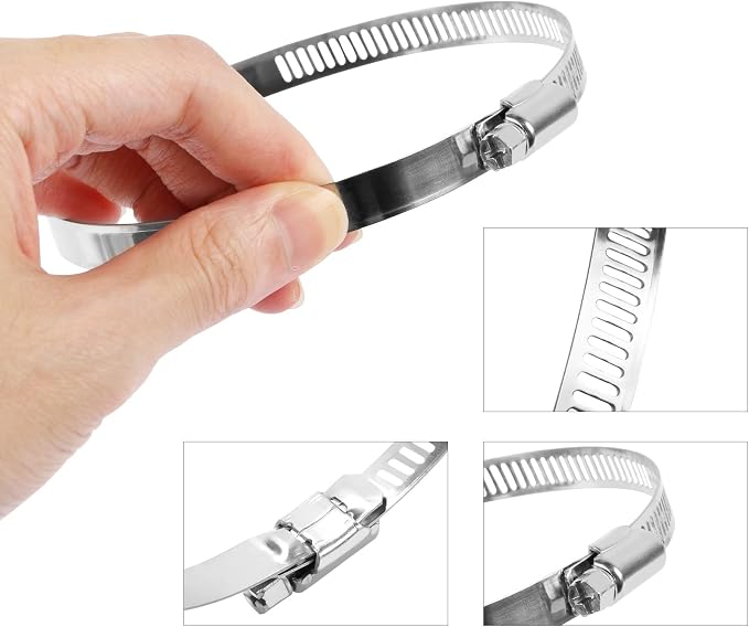 6 Inch Duct Clamp, Large Hose Clamp - Image 3