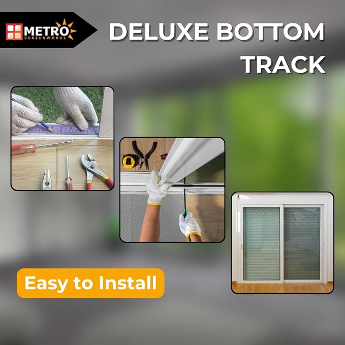 Sliding Screen Door Deluxe Bottom Track, 1” Wide 3/8” Tall - 96 in - Image 3