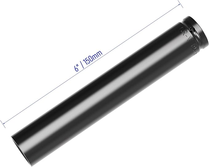 1/2" Drive Socket Set, 19mm Deep Impact Socket, Heat-Treated CR-V Steel - Image 2