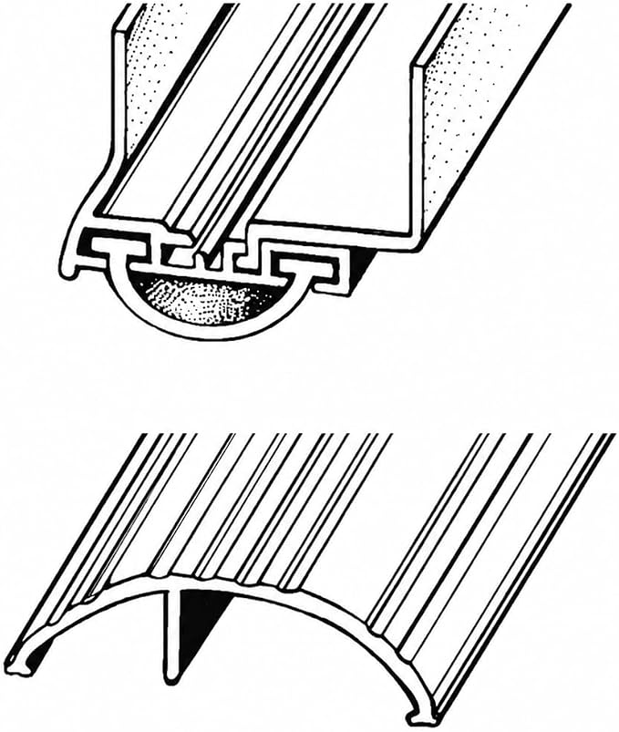 Adjustable Door Bottom and Threshold Combo Pack, Aluminum Threshold - Image 2