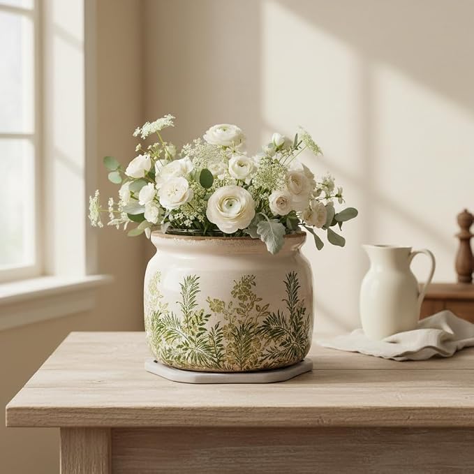 Cottage Ceramic Flower Pots - Image 6