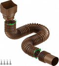 1 Pack Brown Rain Gutter Downspout Extensions, Gutter Extender by Binazon