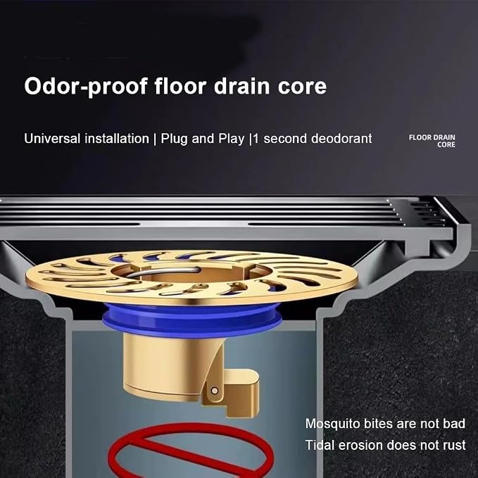 Brass for Floor Drain Backflow Preventer Waterless Trap Seal One Way Valve for - Image 4