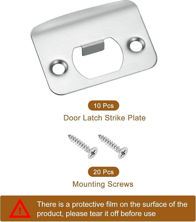 uxcell D-Type Door Strike Plate - Image 3