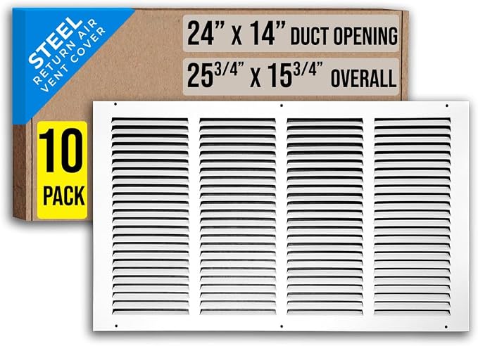 Fits 24x14 Duct Opening | Steel Return Air Grille by Handua | Vent Cover Grill by Handua