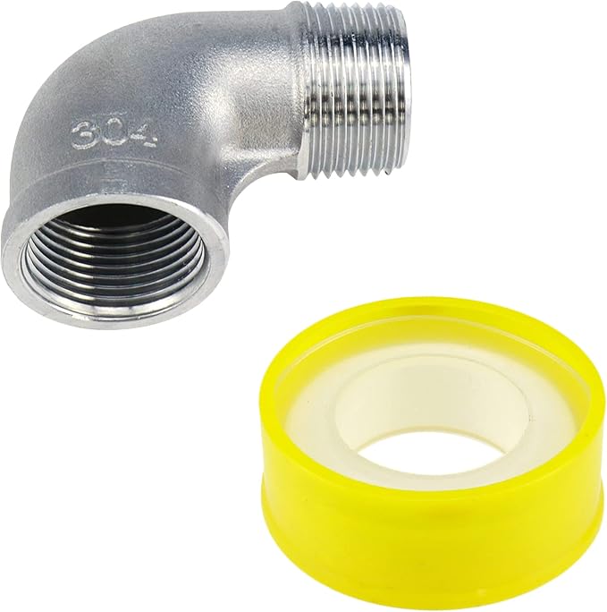 2Pcs 304 Stainless Steel 90 Degree Elbow 3/4" NPT Threaded Pipe Fitting Female - Image 8