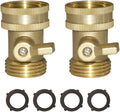 Garden Hose Shut Off Valve 3/4" GHT Heavy Duty Hose On Off Valve Ball Valve 2 by HQMPC