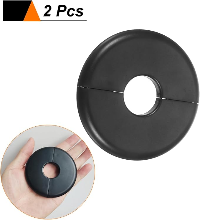 HARFINGTON 2pcs Wall Split Flange 22.5mm/0.9" Self-Adhesive Plumbing Cover - Image 3