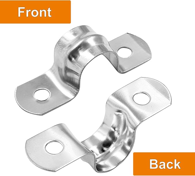 Biaungdo M12 1/2" Rigid Pipe Strap, Stainless Steel, U Bracket Pipe Clamps - Image 4