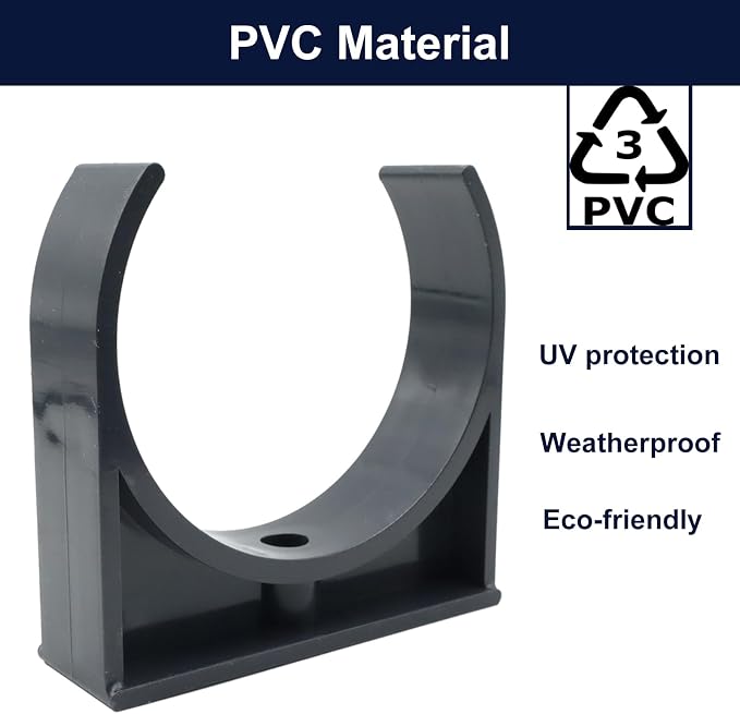 PVC Pipe Clamp Hanger Bracket for 3 inch Sch40 PVC Pipe - Image 4