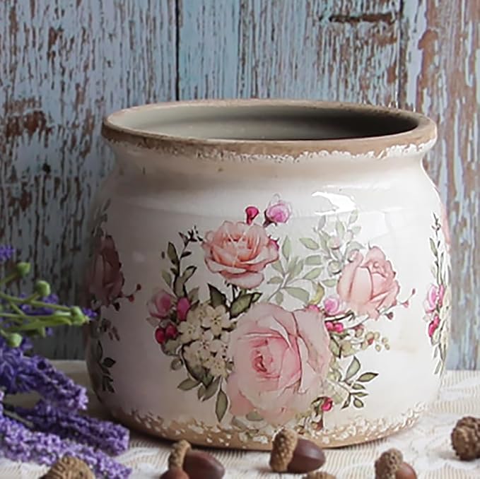 Xiaan Jiaju Vintage Victorian Ceramic Planter & Vase - Image 8