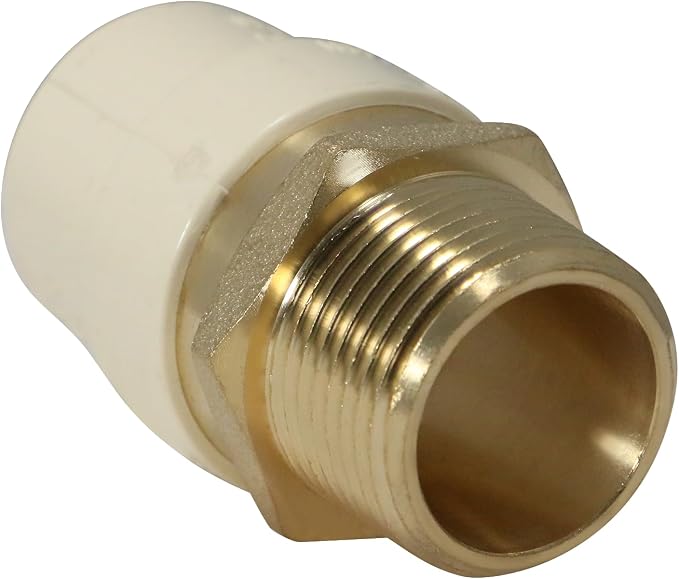 25 Pack XFITTING 3/4" Male CPVC Adapter, MNPT CPVC Coupling - Image 2