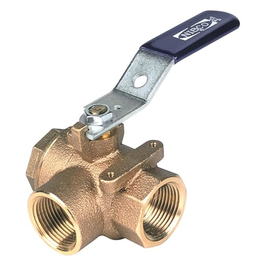 NIBCO Fig No T-585-70-W3, 1/2 in. Two-Piece Bronze Ball Valve, Full Port by NIBCO