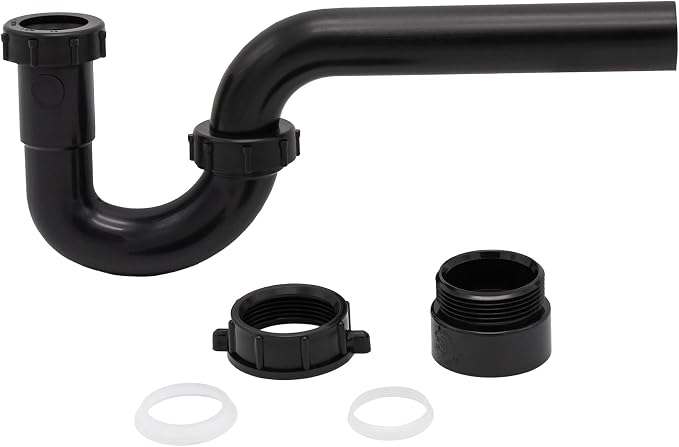50 Pack 1-1/4 Inch P-Trap Kit, Polypropylene Tubular - Image 3