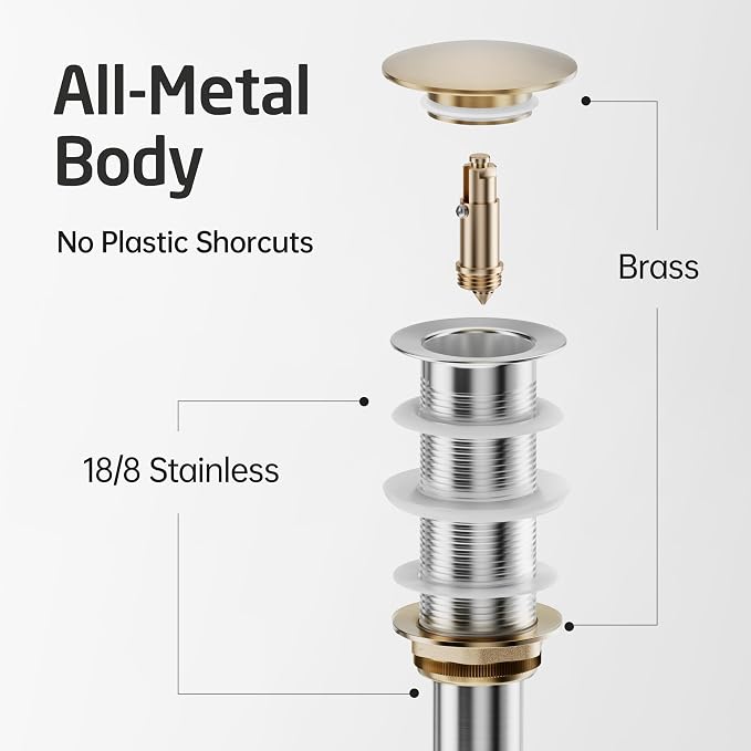 KES Oil Rubbed Bronze Bathroom Sink Drain - Image 4
