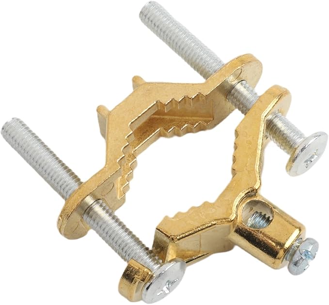 Copper Alloy Ground Clamp Set for Bonding to Water Pipe & Steel Conduit - Image 3