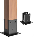 4×4 Post Base 2Pcs, Inner Size 3.58"x3.58" Post Brackets, Heavy Duty by ORIGLE