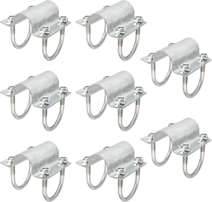 8 Pcs U Bolt Cross Pipe Clamp Fit 1" EMT Conduit - Image 6