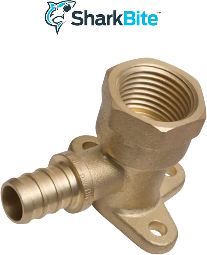 SharkBite 3/4 Inch Crimp x 3/4 Inch FNPT Crimp 90 Degree Drop Ear Elbow - Image 2