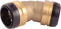 SharkBite 1-1/2 Inch 45 Degree Elbow, Push to Connect Brass Plumbing Fitting by SharkBite