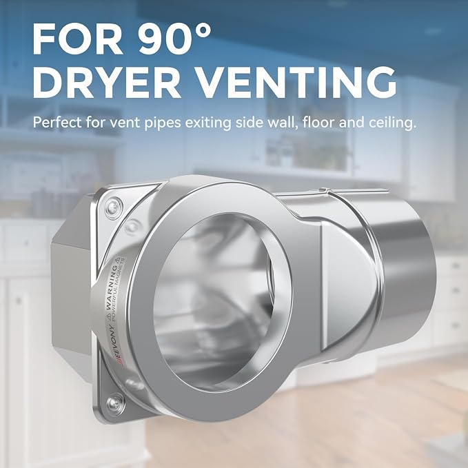 Magnetic Dryer Vent Coupling DV90 Airtight Seal Dryer Vent Connector Kit Easy - Image 4