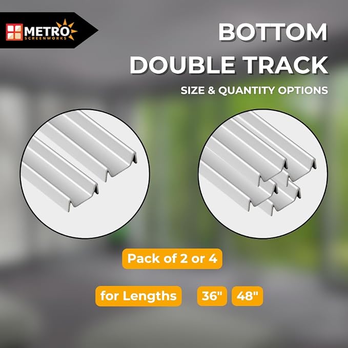 Double Sliding Door Bottom Track - Image 3
