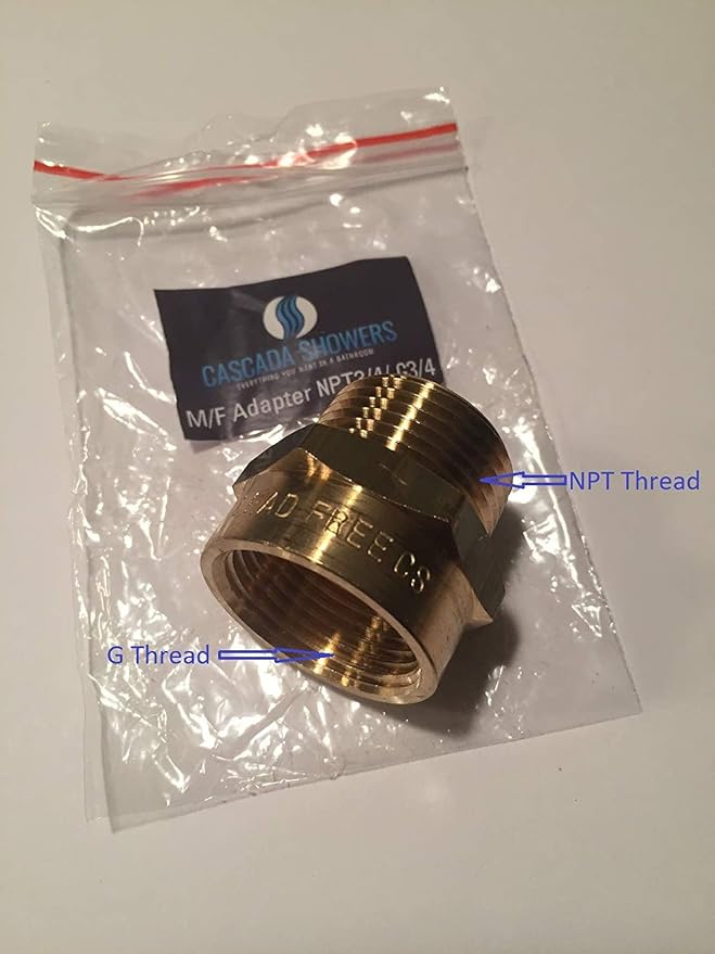 G Thread Female to NPT Thread Male Pipe Fitting Adapter - Image 9