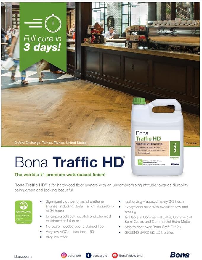 BonaKemi Bona Traffic HD Satin 128 Oz - Image 3