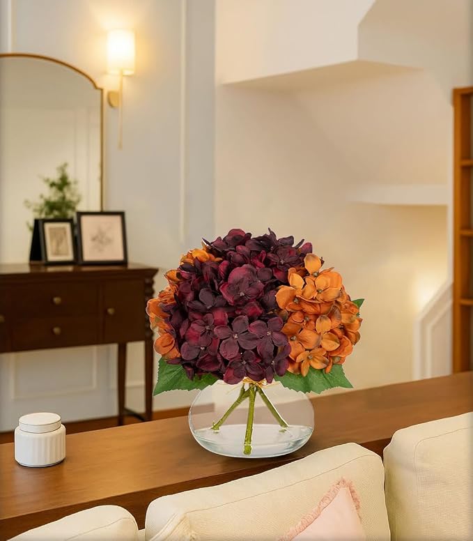 Hollyone Fall Hydrangea Artificial Flowers - Image 5