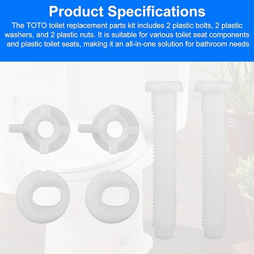 Toilet Seat Bolts Replacement Kit - Image 3