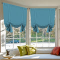 H.VERSAILTEX Blackout Tie Up Curtain Thermal Insulated Curtain Bathroom by HVERSAILTEX