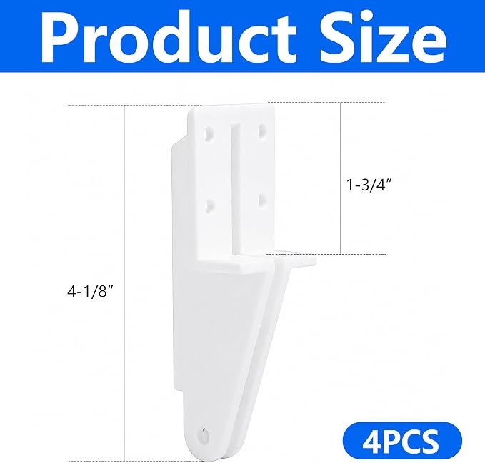 4 Pcs Door Jamb Bracket Hardware, Storm Door Closer Bracket Replacement | - Image 2