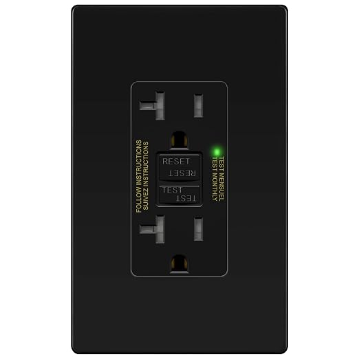 TG GFCI Outlet 20 Amp, Electrical Tamper-Resistant Receptacle, Self-Test | by TG