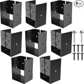 8 Pack 4"x6" Concealed Joist Hanger Bracket by IRONDIY