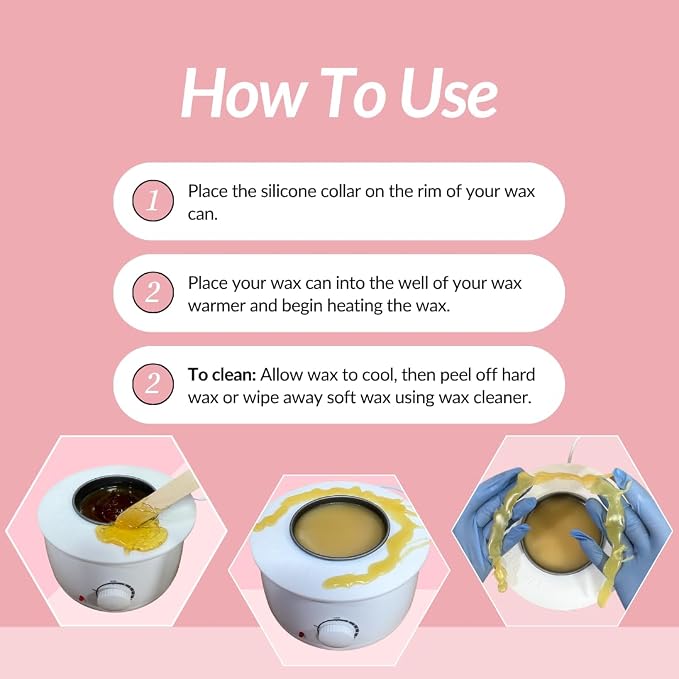 Reusable Non-Stick Silicone Wax Collar + Can + Lid - Image 9