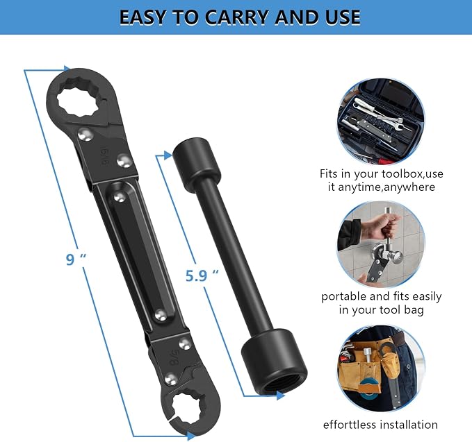Holdly Angle Stop Wrench, Plumbing Tool - Image 5