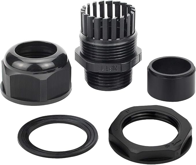 XHF 20 Pcs 1" IP68 Strain Relief Nylon Cord Grip Waterproof NPT Cable Glands - Image 4