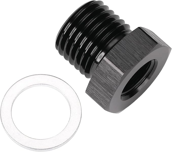 M14x1.5 Male Metric to 1/8 NPT Female Oil Pressure Sensor Adapter Fitting by Podavelle