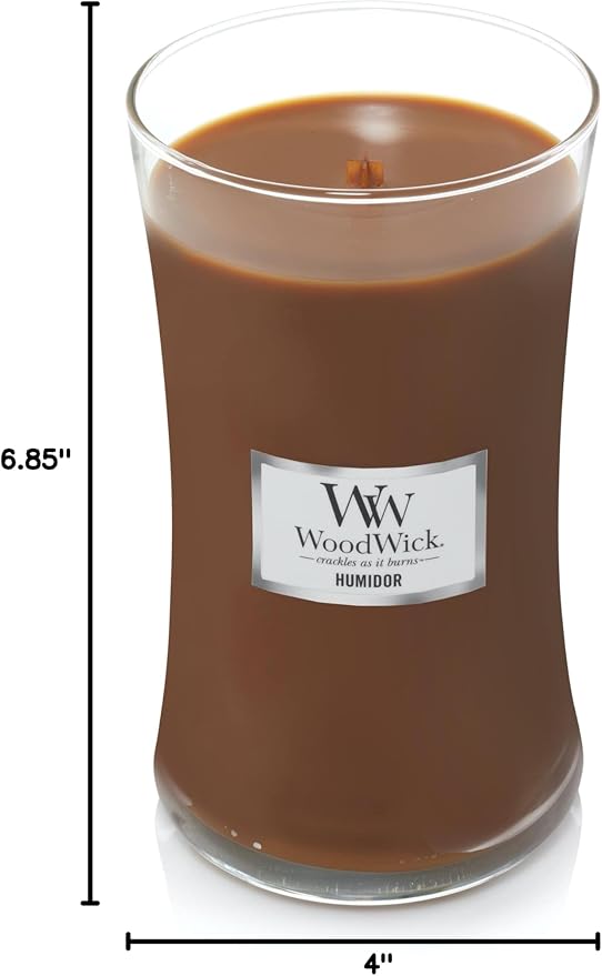 WoodWick Humidor Gifts for Women and Men, 21.5 oz Large Hourglass Candle - Image 9