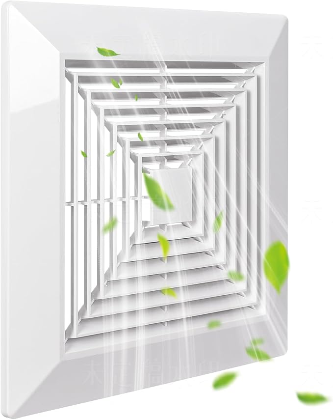 Spring-loaded Bathroom exhaust fan cover, grille bathroom fan cover replacement by Unknown