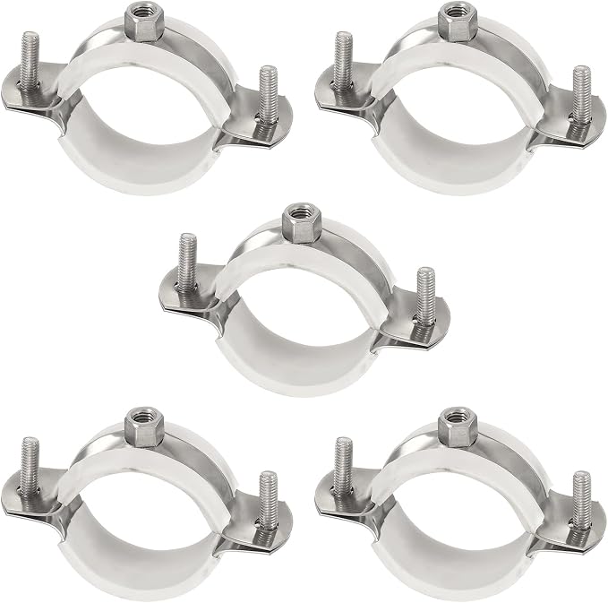 HARFINGTON 5pcs 201 Stainless Steel 1.5-1.6"/38-40mm Split Ring Pipe Hanger by HARFINGTON
